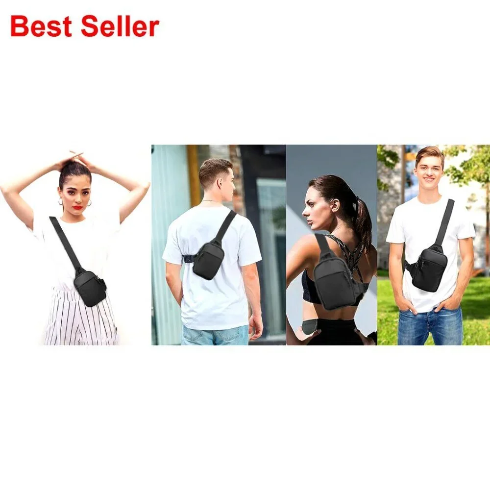 Waterproof Nylon Mini Sling Bag Crossbody Chest Bag Daypack